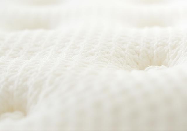 Close up of breathable mattress fabric