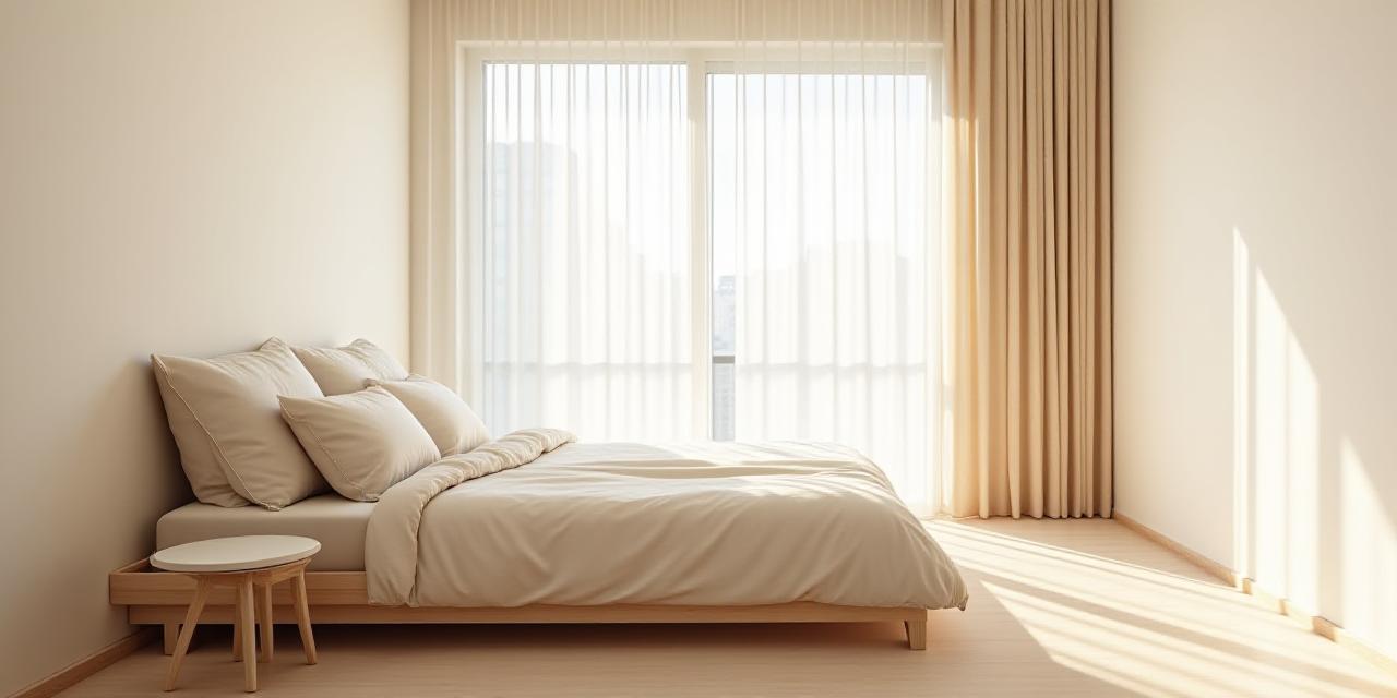 Calm modern bedroom setting for legal transparency