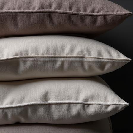 Close up of pillow textures