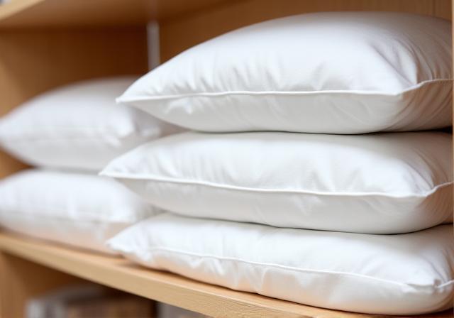 High quality bedding items folded neatly