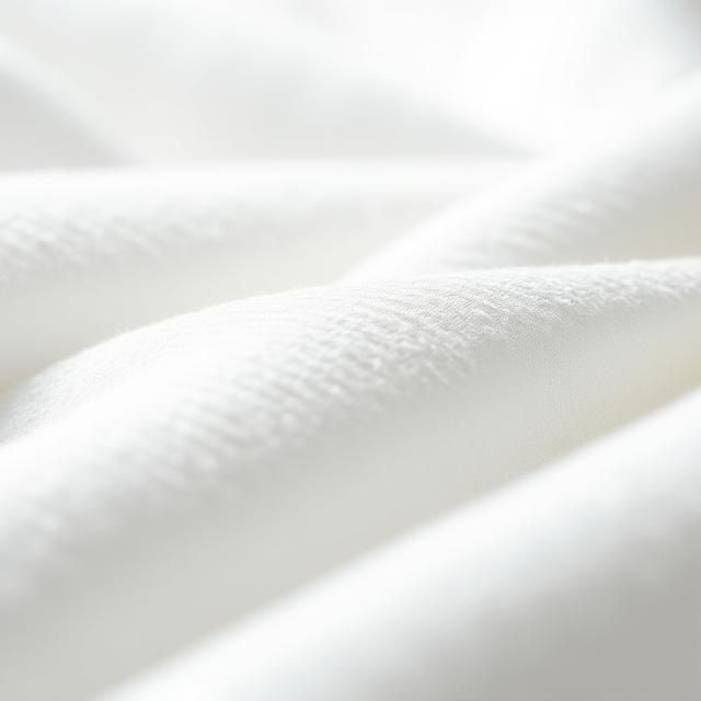 Macro shot of Egyptian cotton fabric weave